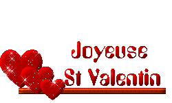 Gif animé joyeuse Saint Valentin coeur rouge